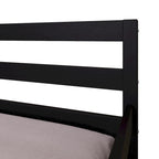 Cama de Dia Rústica em Madeira com Colchão Suplementar Deslizante, Tamanho Twin