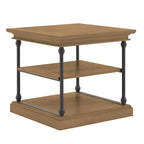 Mesa Lateral de Apoio Cornice com Armazenamento Estilo Industrial